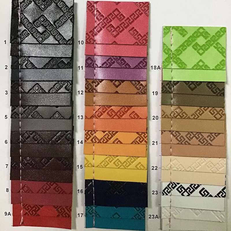 

Fashion synthetic leather 23colors for lady bags DIY decoration