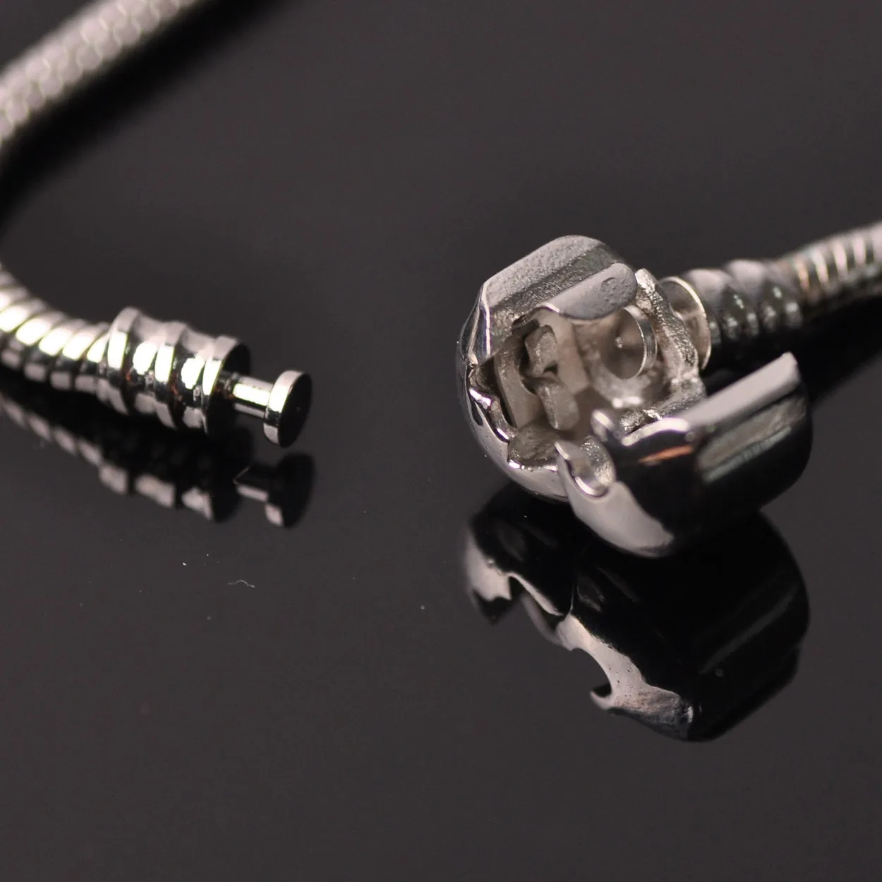 Gold/Silver Metal Snake Chain for European Charms Bracelet Making DIY