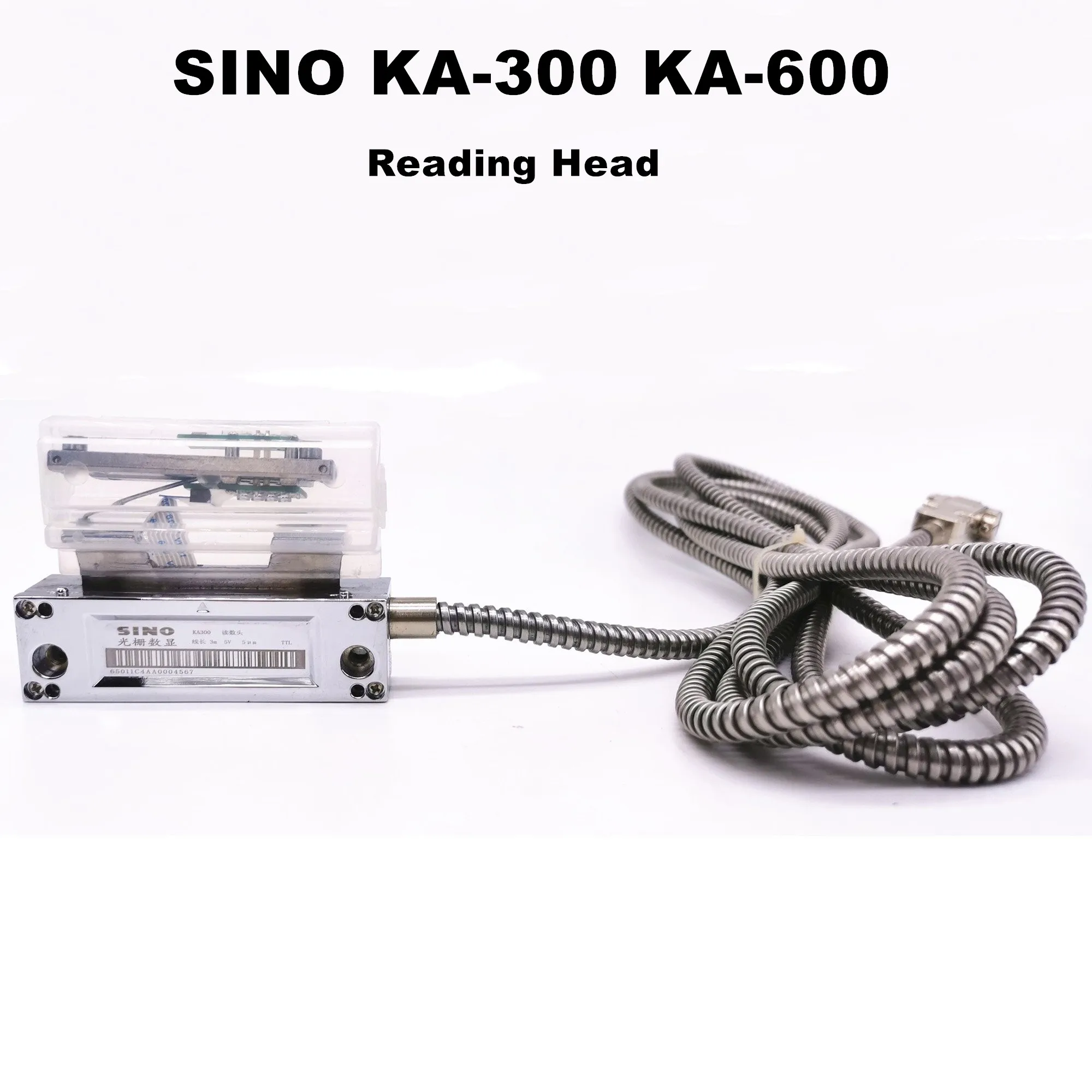 Sino KA300 KA600 Linear Scale Optical Encoder Reading Head 0.005mm 0.001mm KA-300 KA-600 Ruler Moving Reader with 3 Meters Cable