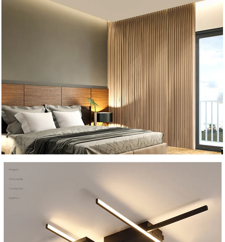 Современные светодиодные люстры свет черные алюминиевые светильники для спальни гостиной верхнее освещение AC85-265V домашняя люстра лампа