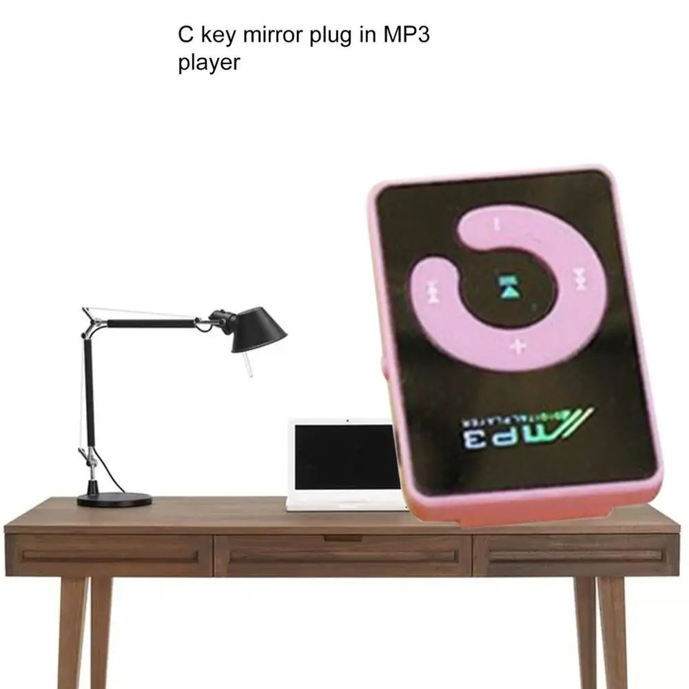 pink Маленький размер портативный MP3 плеер мини ЖК-экран MP3 плеер Музыкальный плеер Поддержка 32 Гб без экрана Зеркало MP3 - Формат цифровых медиаданных: pink