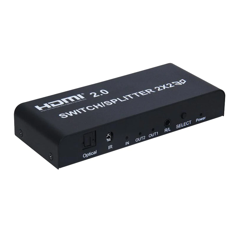2x2 HDMI переключатель сплиттер 2 в преобразователь адаптер с дистанционным