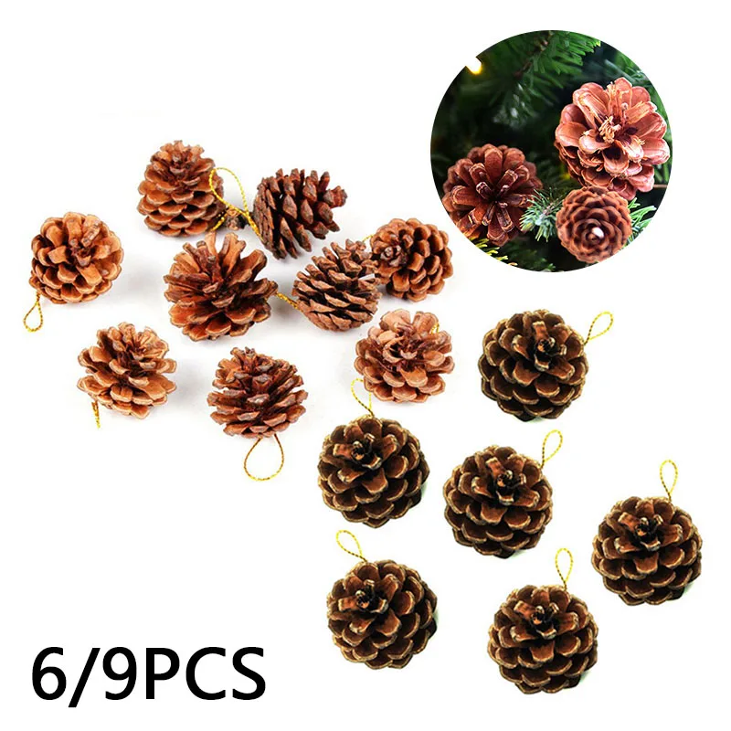 Pinecone набор Рождественская елка кулон украшения Домашнее украшение ремесла флорист