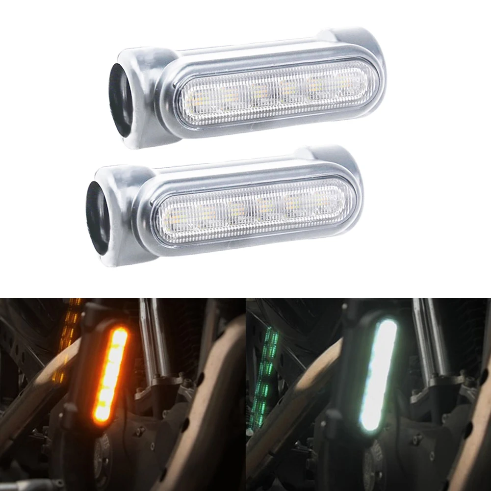 2 шт. Водонепроницаемый Дневной ходовой мотоцикл индикатор аксессуары указатель поворота светильник для гонок на открытом воздухе яркий Предупреждение ющий светодиодный безопасный