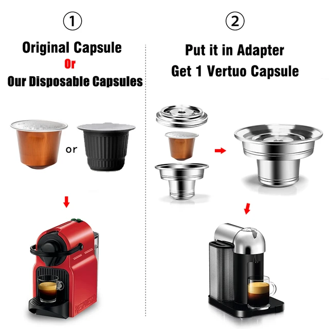 IMPRESA [Paquete de 2] Soporte para cápsulas compatible con cápsulas  Nespresso Original Line - Montado vertical u horizontalmente en la máquina  