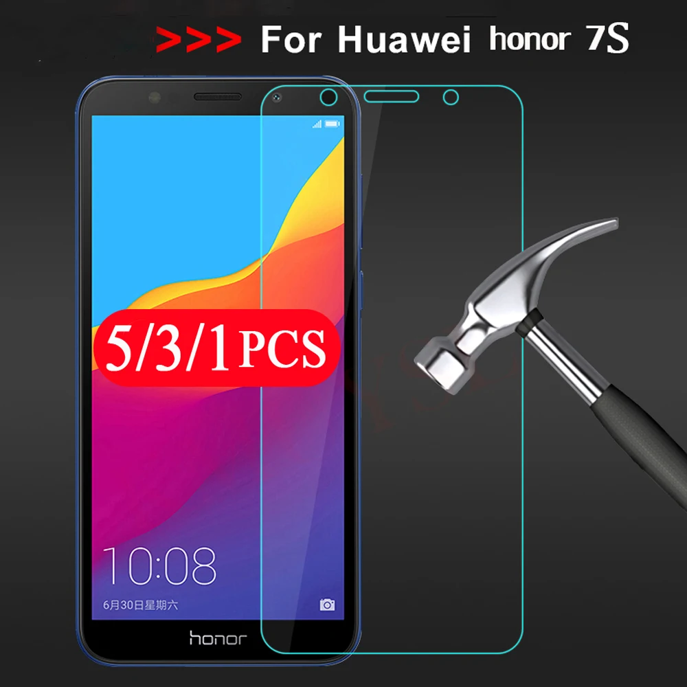 

Защитное стекло для huawei honor 7A, 7C pro, honor 7S, 7X, 5/3/1 шт.