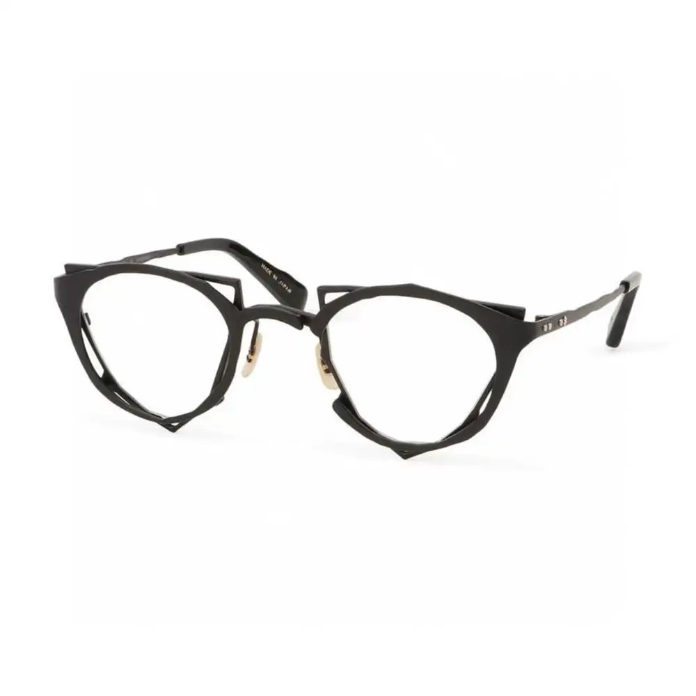 

Belight Optical Women Men Japan Irregular Design Titanium Glass Prescription Eyeglasses Optical Spectacle Frame Eyewear MM-0045