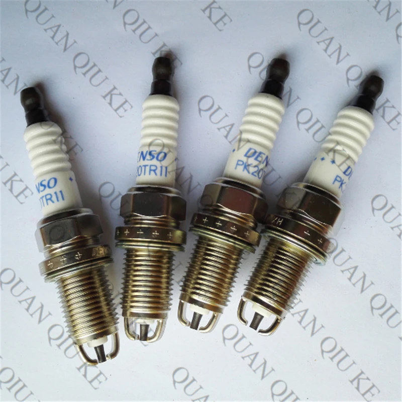 4PCS Iridium Spark Plug Fit For 2.0L 2.2L 3.0L 90919-01194 PK20TR11 90080-91116 90919-01195 ignition coil pack