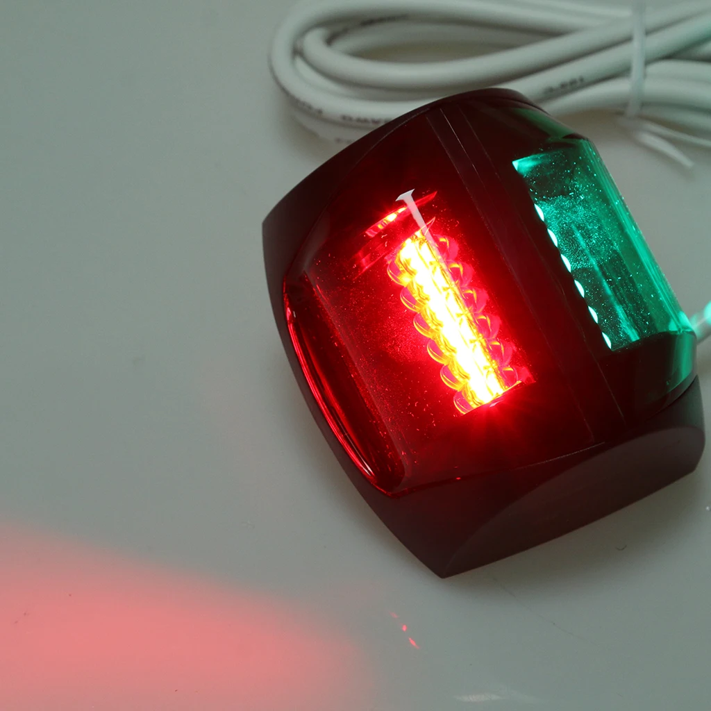 Морская лодка яхта 2W 12V 24V светодиодный лук навигационные огни красный и зеленый объектив