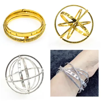 

2019 Hot Creative Astronomical Sphere Ball Bracelet Cosmic Complex Rotating Variable Couple BraceletJewelry Wedding Party Gift