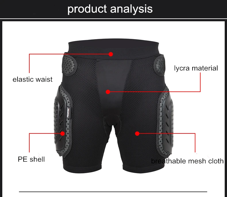 PROPRO черные мотоциклетные шорты для мужчин анти-падение Броня снаряжение для бедер и ягодиц поддержка защита мотокросса Хоккей сноуборд лыжные защитные брюки