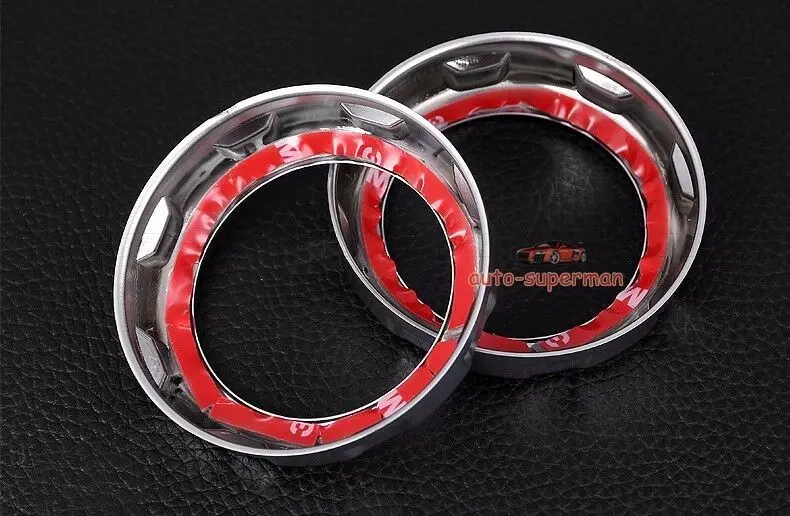 Chrome Armrest box Rear AC AIR Vent Trim cover Ring FOR LAND ROVER DISCOVERY 3 4
