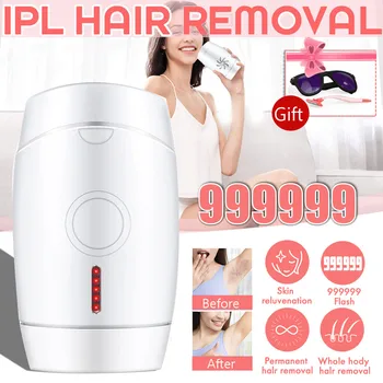 

999999 Pulses IPL Laser Epilator Portable Depilator Machine Full Body Hair Removal Device Painless Personal Care Appliance New