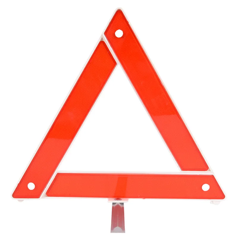 Señal de advertencia reflectante triangular para coche, soporte plegable de advertencia de fallo de coche rojo, Reflector de estacionamiento portátil para UE, 1 unidad