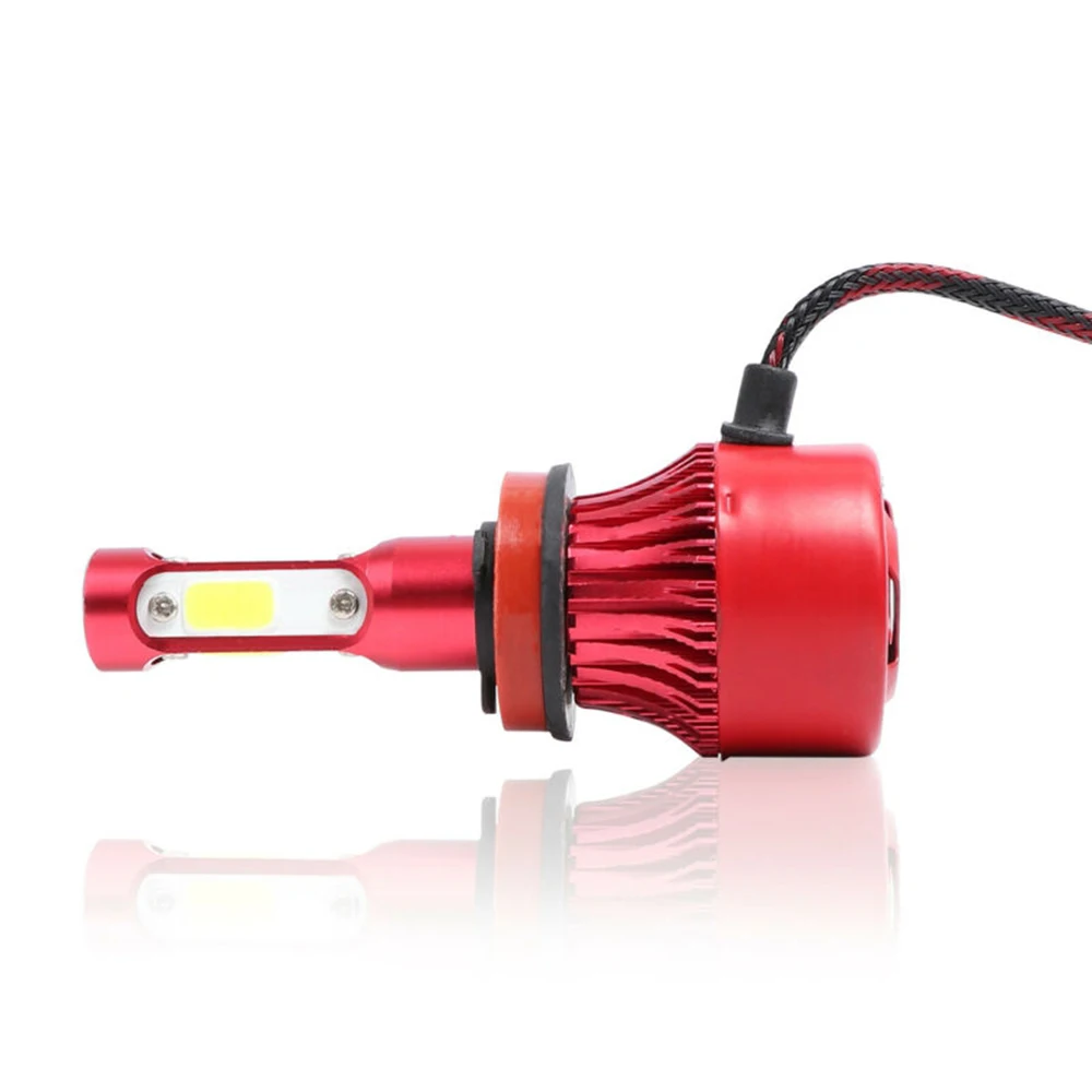 2 шт. H11/H9/H8 2200W 330000LM светодиодный светодиодные лампы для фар комплект луч 6000 K-6500 K