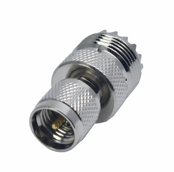   미니 UHF 수-SO239 PL259 UHF 암 RF 커넥터, RF 동축 어댑터, 도매, 2 개, 신제품 