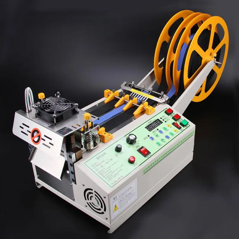 

140T компьютерная машина для горячей и холодной резки тканевых лент, устройство для автоматической резки эластичных лент на молнии