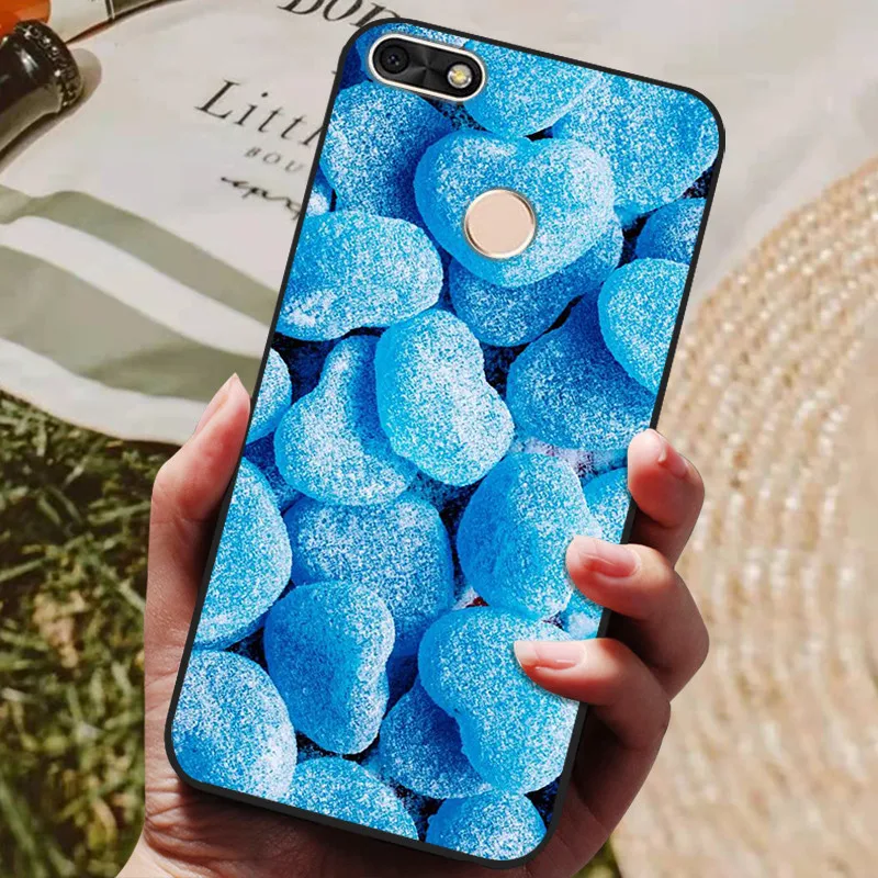 Huawei P Smart 5.65-inch TPU Soft Silicone Cute Wolf Back Cover Case