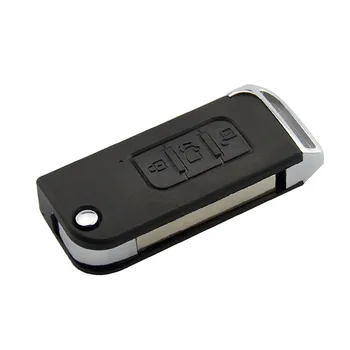 

RIOOAK Flip Folding Car Key Shell Replacement Cover Case Fob For Indian Mahindra Good Quality 3 Buttons Uncut Blade Remote Key