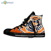 Прогулочные парусиновые ботинки; дышащая обувь с медведями; обувь для отдыха в Чикаго; футбольная команда; обувь на плоской подошве; спортивная парусиновая обувь; классические кроссовки