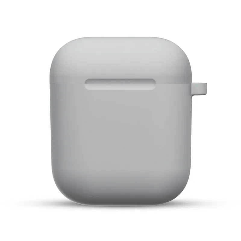 Light Gray Силиконовый чехол для Apple Airpods противоударный чехол для Apple гарнитура для Airpods чехол s ультра тонкий Air Pods защитный чехол Аксессуары - Цвет: Light Gray