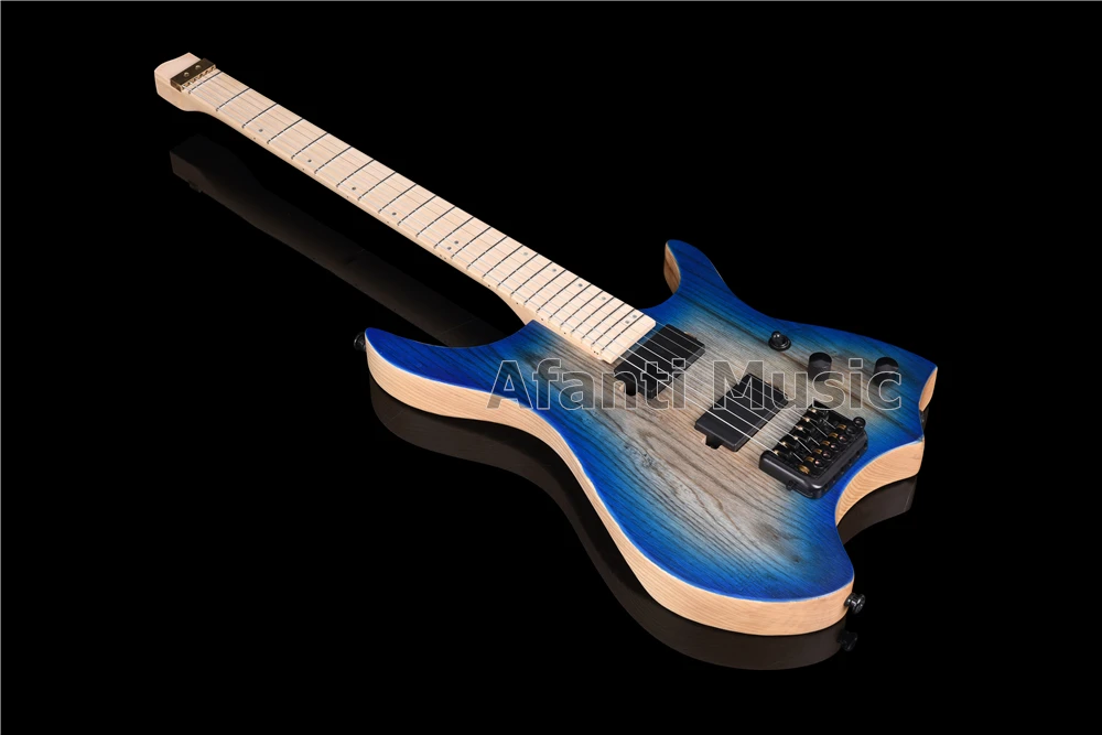 Afanti музыкальная фабрика Безголовый стиль Ash Body Электрогитара(AWT-728