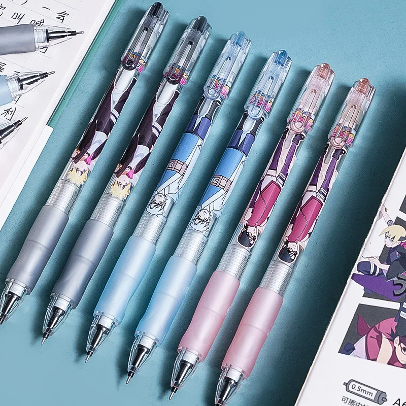 Deli Pens 36pcs Naruto Erasable Pens for School Supplies Japanese Pens Cute Anime Stationery