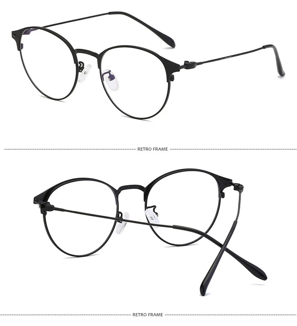 Iboode, новинка, металлическая оправа, очки, мужские очки, прозрачные линзы, очки, оптическая близорукость, очки для женщин
