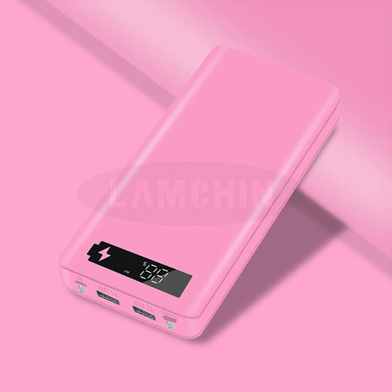 8*18650 Двойной USB внешний аккумулятор корпус батареи 5 В/2 а 10 Вт Быстрая зарядка DIY чехол для зарядного устройства для IPhone samsung с посылка