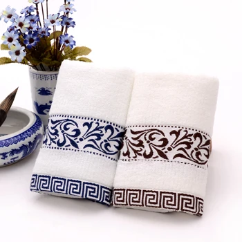 Махровое полотенце из 100% хлопка с вышивкой 2 шт. в комплекте|bath towel set|towel setjuego de toallas