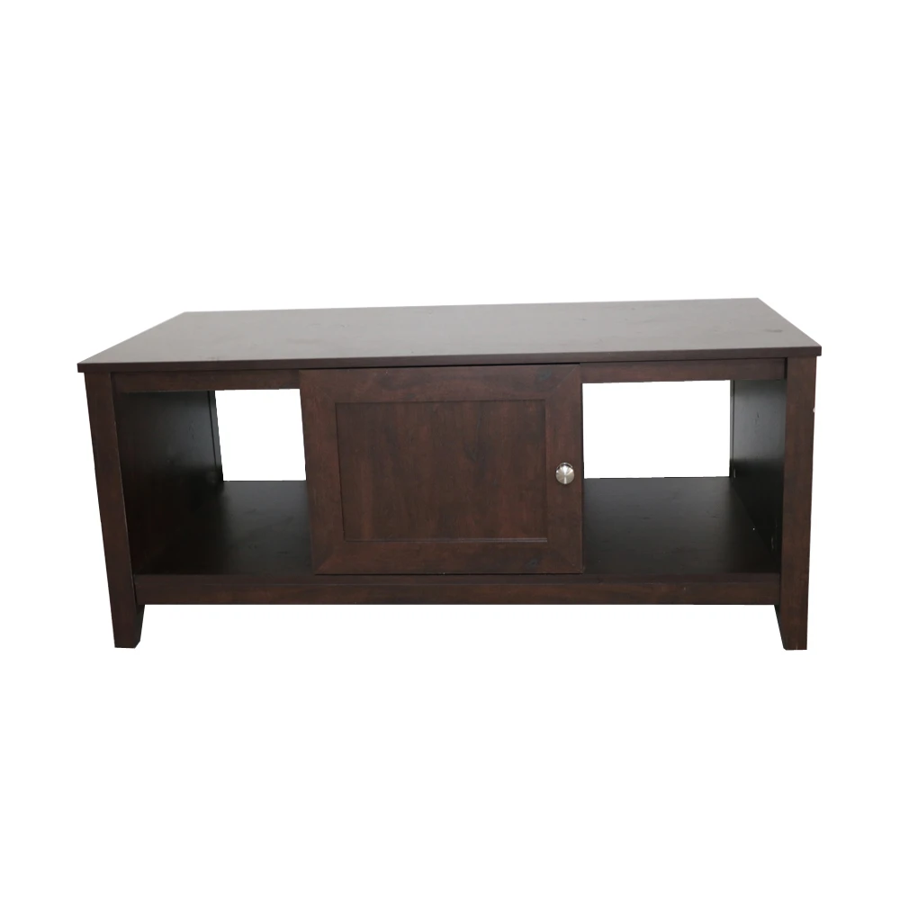 

coffee table basse de salon Nordic modern tea table canyon walnut color mesa de centro mesa desk 1 doors 107X51X46cm dark walnut
