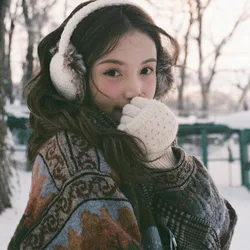 Earmuffs menina quente anticongelante earmuffs bonito orelha packs homens inverno earmuffs orelha mais quente earmuffs estudante inverno tampões de ouvido 귀개