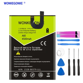 

WONKEGONKE 4500mah For Blackview A60 Battery Batterie Bateria