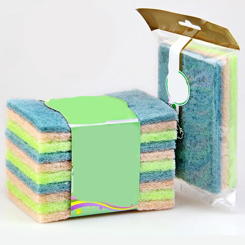Cleaning Scouring Pads Cleaning Cloth Nylon Emery Scrubbers Pad Dish Scrubber Household Scrub Pads for Kitchen Stove Top Cleaner - Цвет: 6