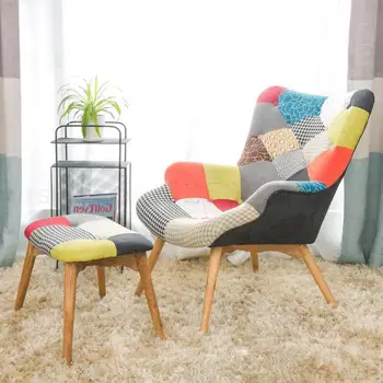 

256 Single Sofa Chair Modern Simple Small Huxing Leisure Tiger Chair Bedroom Balcony Lazy Small Sofa Lifting Chair