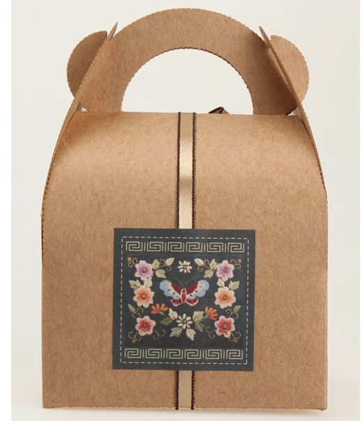 

60PCS/Lot Palace retro pattern stickers Kraft Paper Color Sealing Paste Baking Biscuit Bag Decorative Seal Sticker