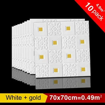 

Novelty Wall Stickers 3D Self-Adhesive Wall Sticker Wallpaper Waterproof Pe Foam Wall Panel for Wall Ceiling Bedroom Decoration