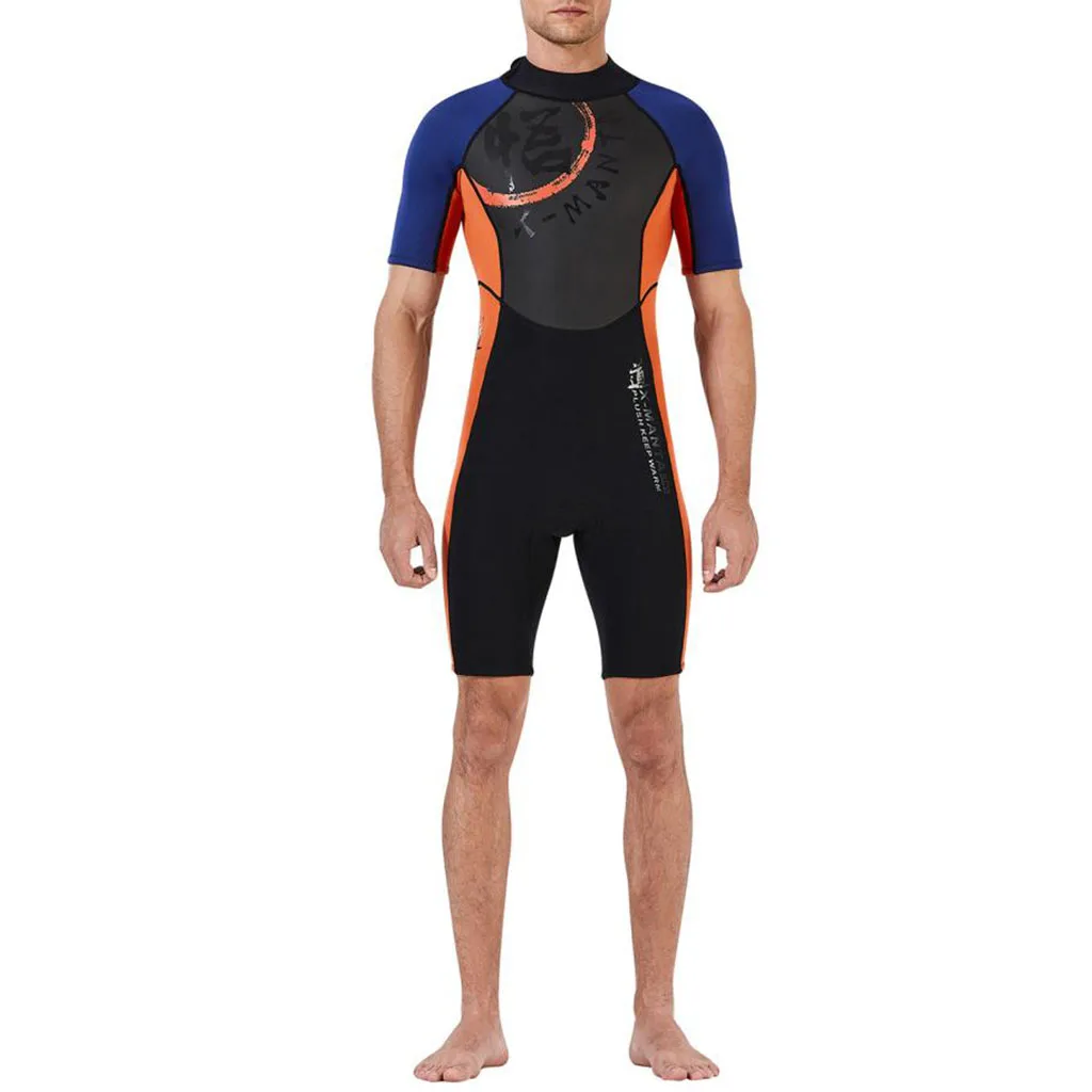 3mm Neoprene Scuba Diving Shorty Wetsuit Snorkeling Surfing Wet Suits Warm Jumpsuit Men M L XL XXL