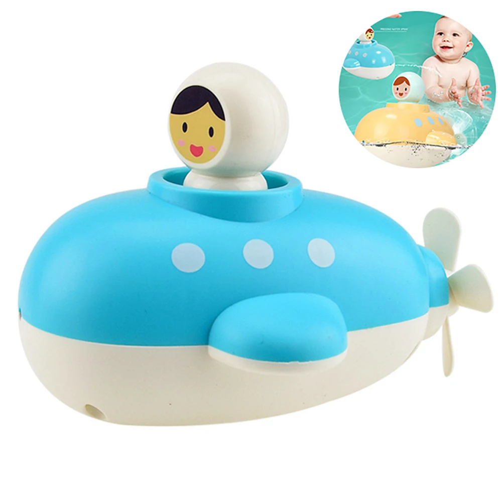 Детские Подводные игрушки для ванной из мягкой полива игрушки для ванной комнаты в начале Заводной механизм обучающая поплавок подводная лодка игрушка для детей ясельного возраста, детские игрушки подарок#30