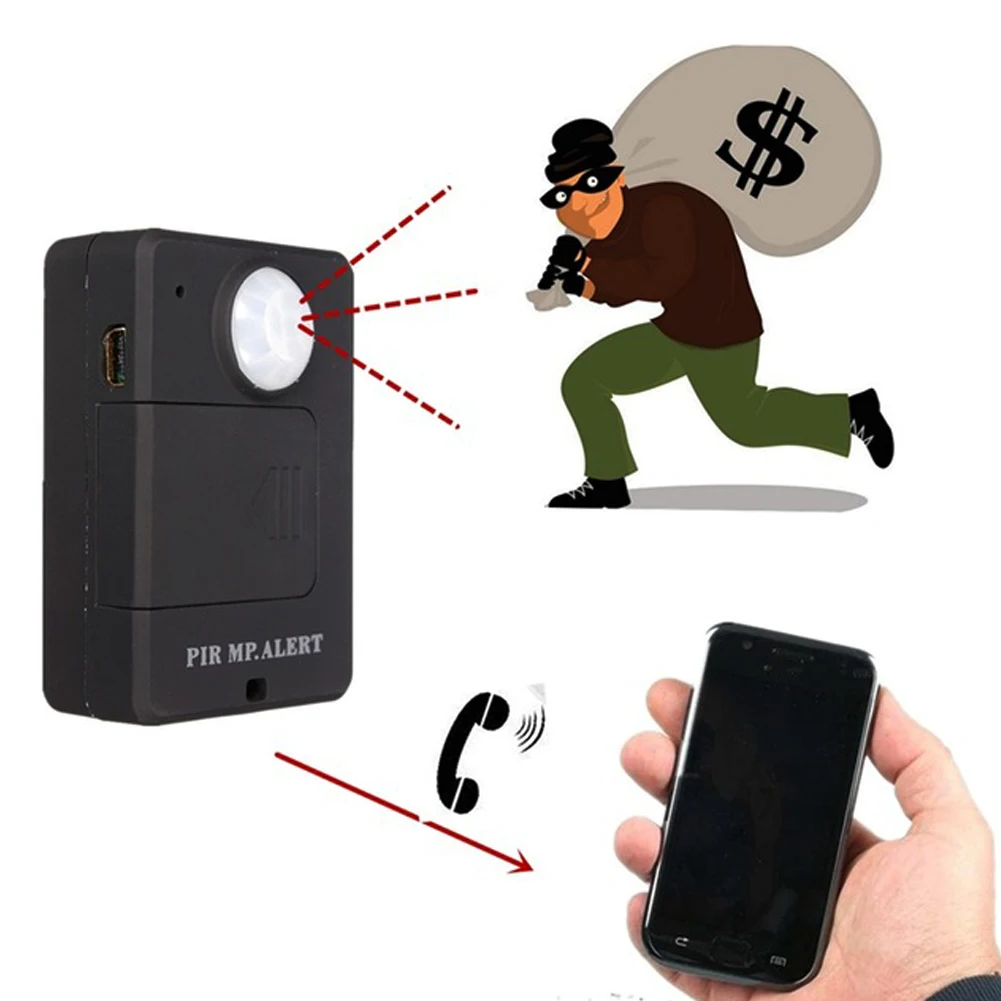 

Mini Wireless Motion GSM Alert Detection Monitor Infrared Sensor PIR MP Alarm IM