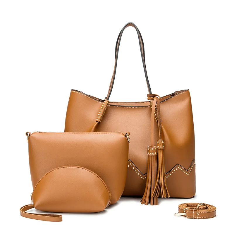

crossbody bags for women Composite Bag 3 unids/set hand bags women 2020 luxury brand handbags PU Zipper Shoulder Bags tote bag