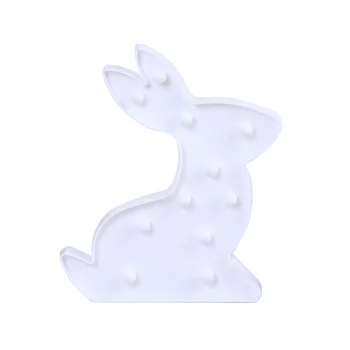 

3W Rabbit LED Night Light Slide Control Children Baby Nursery Lamp For Kids Bedroom (White)