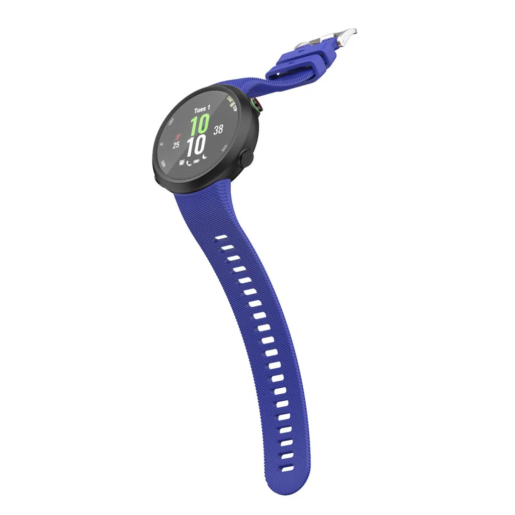 Для Garmin Forerunner 45 45S спортивный мягкий силиконовый сменный ремешок для наручных часов Смарт-часы носимые Аксессуары#1019