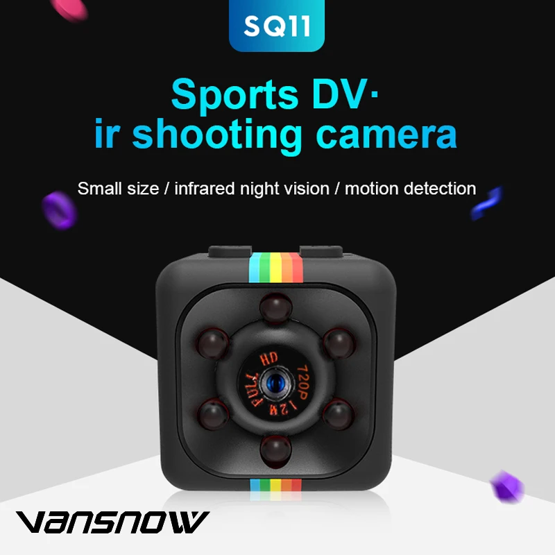 

Sq11 Mini Camcorder HD 1080P Sensor Night Vision Camera Motion DVR Micro Camera Sport DV Video Camera Cam SQ 11 with Box