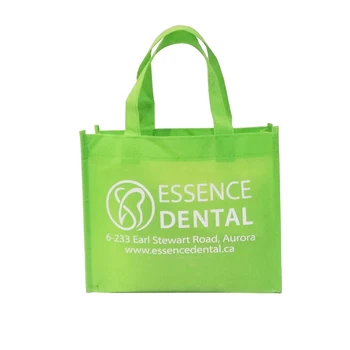 

Gift Bag with Handles Non Woven Fabric Packaging Treat Bag Custom Logo Birthday Halloween Party Favor Reusable Promotion Ads Bag