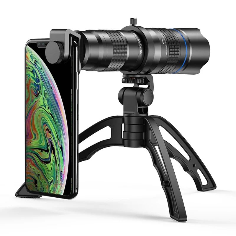 20-40X Telephoto Zoom Lens Monocular+Selfie Tripod