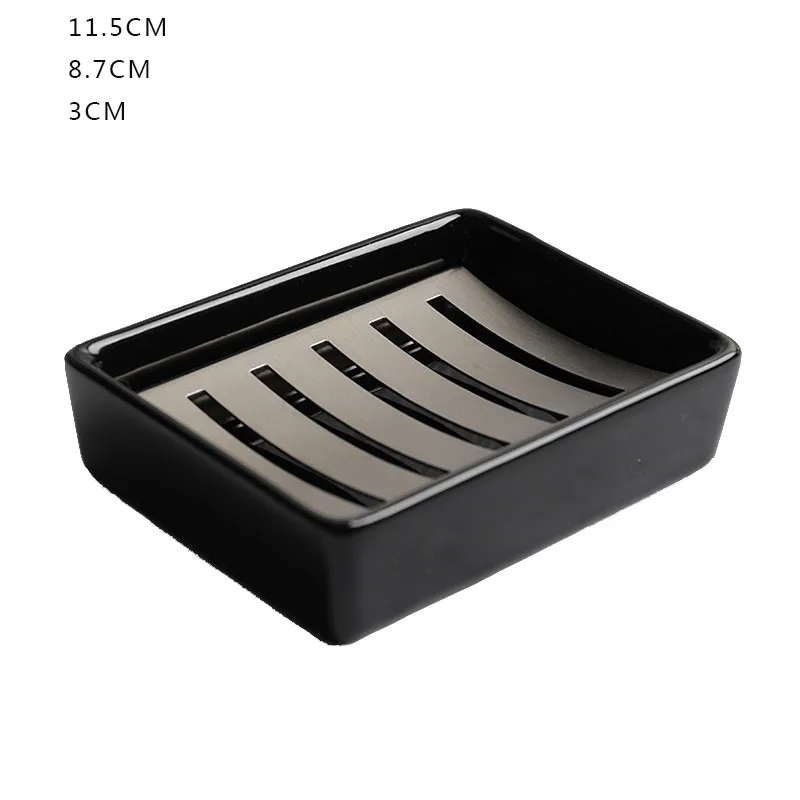 1 vnt Keramika Vienspalvis Muilo indas šiaurietiško stiliaus kvadratinis muilo laikiklis Virtuvės laikymo indas Namų vonios kambario reikmenys padėklas