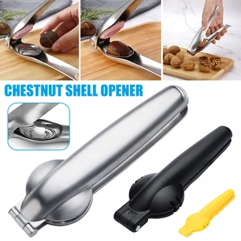 

New 2-In-1 Quick Chestnut Clip Nut Cracker Sheller Walnut Pliers Metal Non-slip Handle LMH66