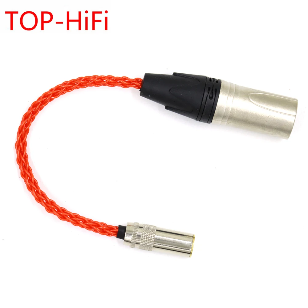 

Топ-Hi-Fi 4,4 мм Женский 4pin XLR сбалансированный штекер аудио кабель-адаптер UP-OCC монокристаллический Медный Серебряный Позолоченный разъем оранжевого цвета