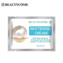 BEAUTYCOME 10g Pearl Whitening Cream Reduce Pores Lightening Spots Moisturizing Softening Reduce Fine Lines Tightening Skin